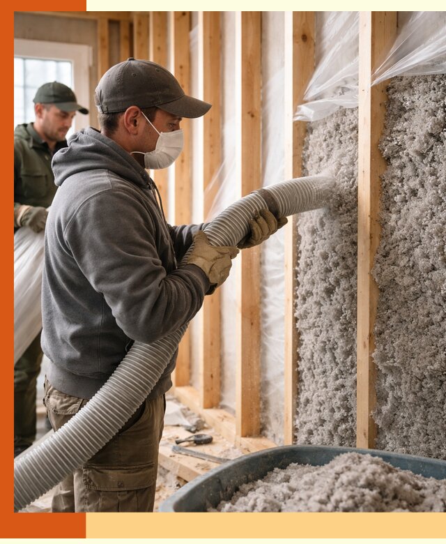 Утепление каркасного дома эковатой в Якутске — качественно и надолго