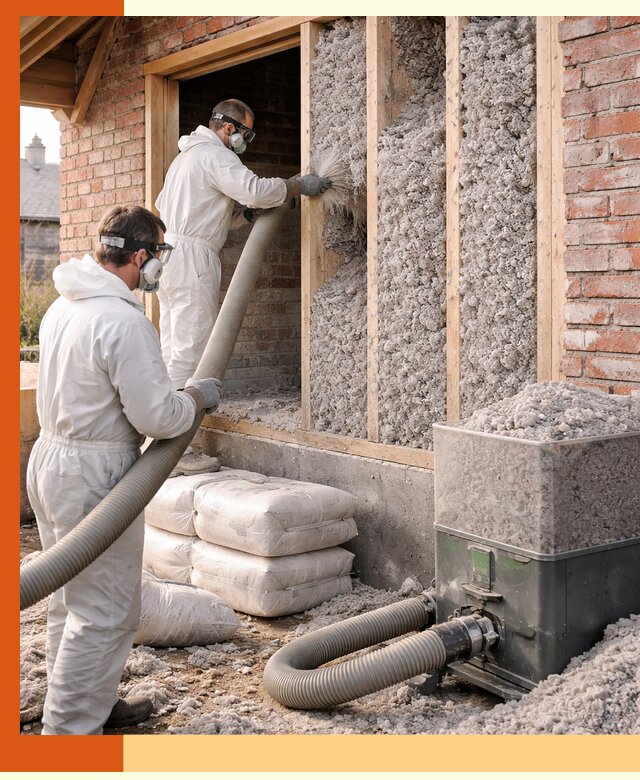 Утепление кирпичного дома эковатой в Якутске