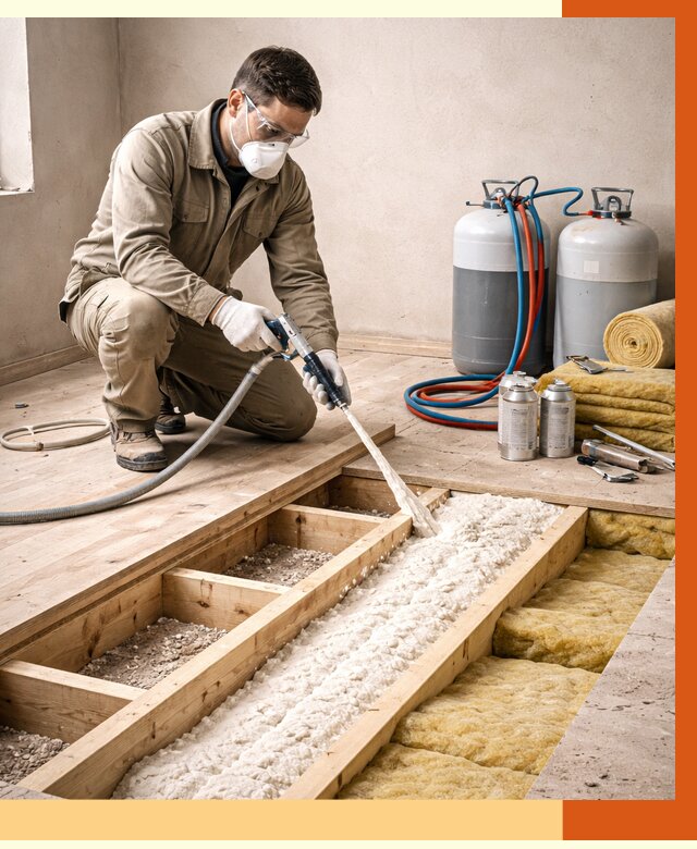 Заполнение полостей межэтажного перекрытия в Якутске от 4374 руб. | ТепломастерКтс